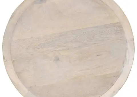 Masă laterală, Ø60 x 75 cm, lemn masiv de mango - 2/5