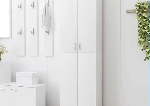 Șifonier de hol, alb, 55 x 25 x 189 cm, lemn prelucrat - 1/5