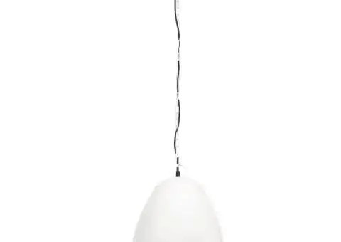 Lampă suspendată industrială, 25 W, alb, 42 cm, E27, rotund - 3/5
