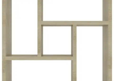 Raft de perete, stejar Sonoma, 45,1x16x45,1 cm, lemn prelucrat - 4/5