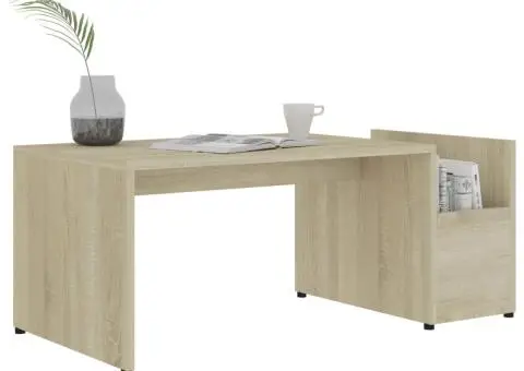 Măsuță de cafea, stejar sonoma, 90 x 45 x 35 cm, lemn prelucrat - 3/5