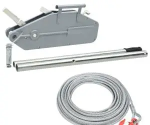 vidaXL Troliu de ridicare cu cablu de sârmă, 1600 kg