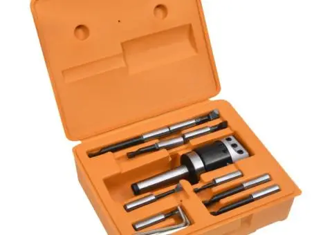 Set unelte de alezat, 15 piese, cap de alezat 50 mm, MT3-F1-12 - 1/5