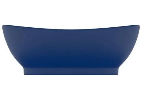 Chiuvetă lux preaplin albastru mat 58,5x39 cm ceramică oval - 3/5
