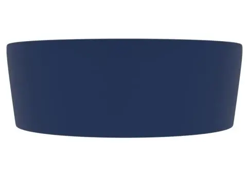 Chiuvetă de lux cu preaplin, albastru mat, 36 x 13 cm, ceramică - 4/5