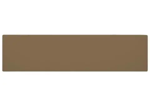 Chiuvetă de baie cu preaplin, crem mat, ceramică - 4/5