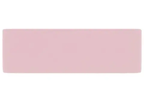 Chiuvetă de baie lux, roz mat, 41 x 30 x 12 cm, ceramică - 4/5