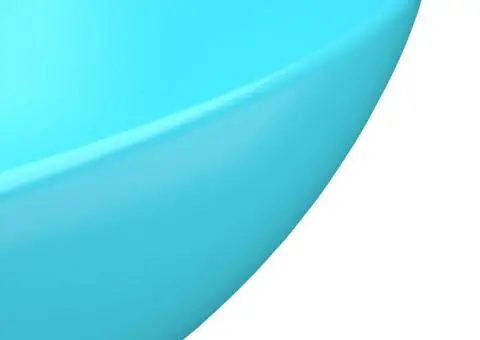 Chiuvetă de baie, verde deschis, ceramică, rotund - 5/5