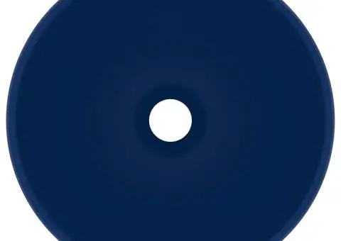 Chiuvetă baie lux albastru închis mat 32,5x14cm ceramică rotund - 3/5