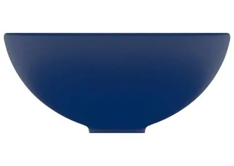 Chiuvetă baie lux albastru închis mat 32,5x14cm ceramică rotund - 4/5