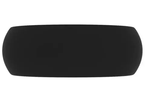 Chiuvetă baie lux, negru mat, 40x15 cm, ceramică, rotund - 4/5