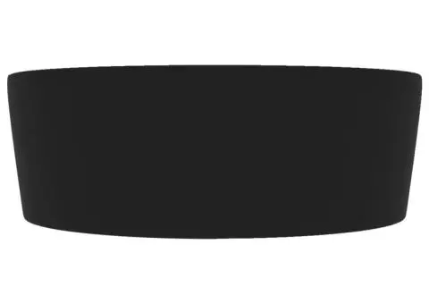 Chiuvetă de lux cu preaplin, negru mat, 36 x 13 cm, ceramică - 4/5