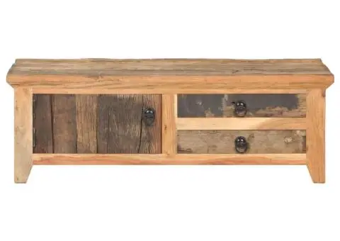 Masă de cafea, 90 x 50 x 31 cm, lemn masiv reciclat - 3/5