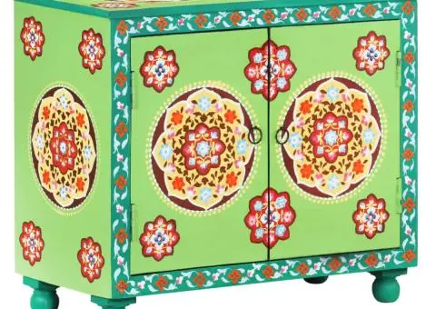 Dulap vopsit manual, multicolor, 70x35x60 cm, lemn mango - 1/5