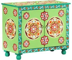 vidaXL Dulap vopsit manual, multicolor, 70x35x60 cm, lemn mango