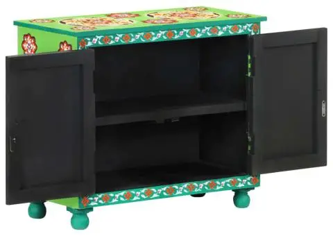 Dulap vopsit manual, multicolor, 70x35x60 cm, lemn mango - 3/5