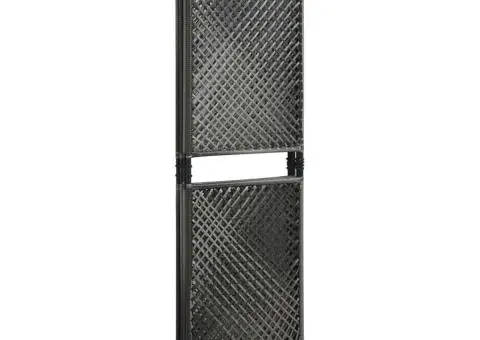 Paravan cameră, 4 panouri, antracit, 240 x 200 cm, poliratan - 3/5