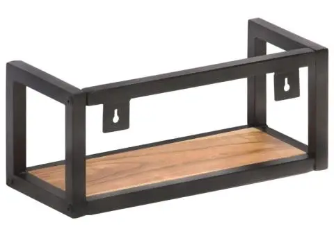 Rafturi de perete, 2 buc., 40 cm, lemn masiv de acacia - 4/5