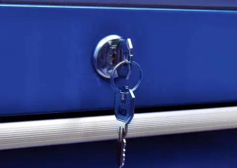 Cărucior de scule pentru atelier cu 7 sertare, albastru - 5/5