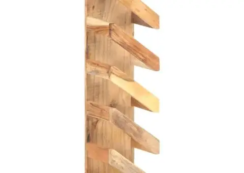 Suport de vin pentru 5 sticle, lemn masiv de acacia - 1/5