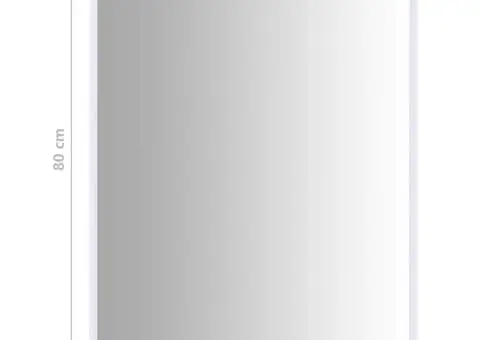 Oglindă, alb, 80x60 cm - 5/5