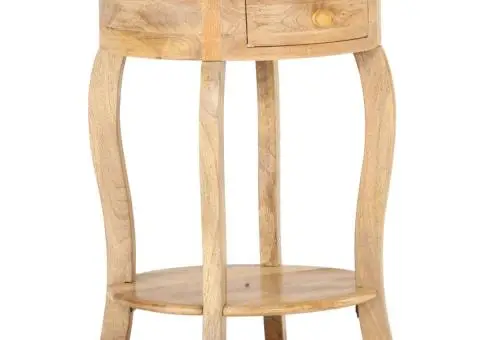 Masă laterală, 37 x 37 x 61 cm, lemn masiv de mango - 1/5