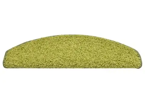 Covorașe pentru trepte scară, 15 buc., verde, 65 x 21 x 4 cm - 5/5