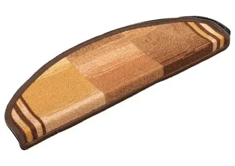 Covorașe autoadezive scări, 15 buc., maro, 65x21x4 cm - 2/5