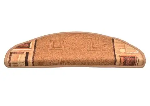 Covorașe scări autoadezive, 15 buc., bej, 65x21x4 cm - 3/5