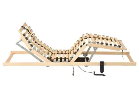 Bază de pat electrică cu șipci, 28 șipci, 7 zone, 100 x 200 cm - 3/5