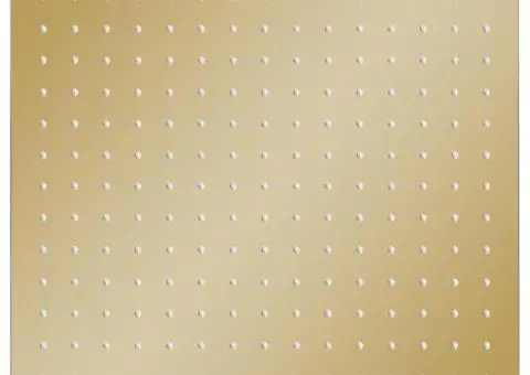 Cap de duș tip ploaie pătrat, auriu 40 x 40 cm oțel inoxidabil - 2/5