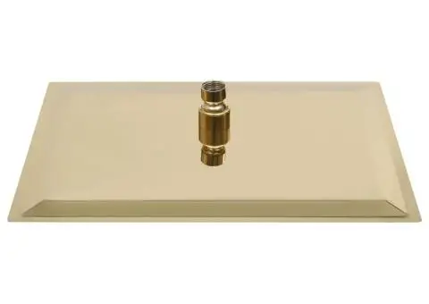 Cap de duș tip ploaie pătrat, auriu 40 x 40 cm oțel inoxidabil - 4/5