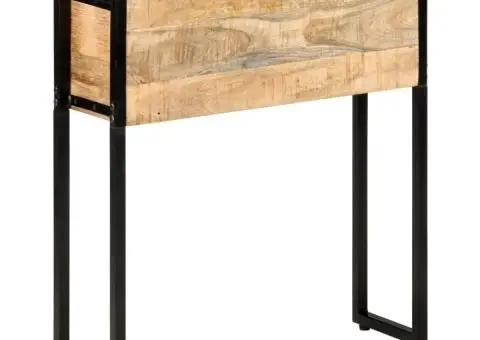 Jardinieră, 60 x 20 x 68 cm, lemn de mango nefinisat - 1/5