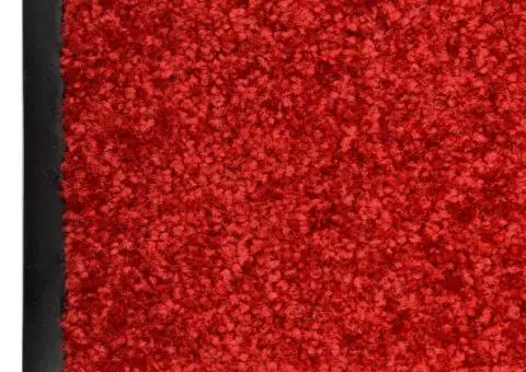 Covoraș de ușă lavabil, roșu, 60 x 90 cm - 3/5