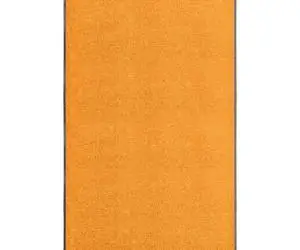 vidaXL Covoraș de ușă lavabil, portocaliu, 90 x 150 cm