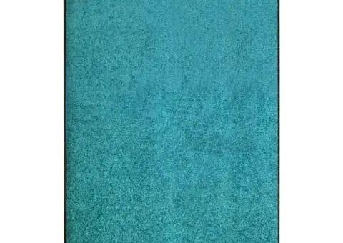 Covoraș de ușă lavabil, cyan, 120 x 180 cm - 1/5
