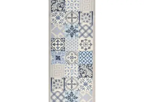 Covoraș de bucătărie, lavabil, model mozaic, 45x150 cm - 1/5