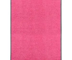 vidaXL Covoraș de ușă lavabil roz 90x120 cm
