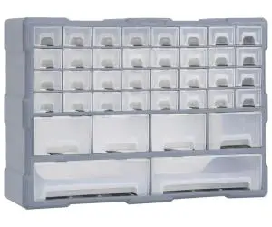 vidaXL Organizator cu 38 de sertare, 52 x 16 x 37,5 cm