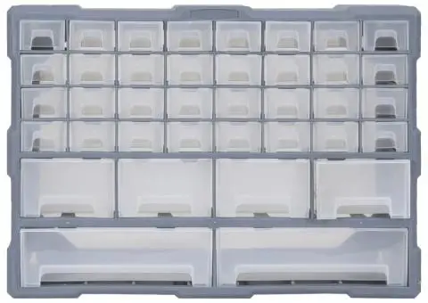 Organizator cu 38 de sertare, 52 x 16 x 37,5 cm - 3/5