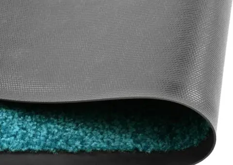 Covoraș de ușă lavabil, cyan, 40 x 60 cm - 2/5