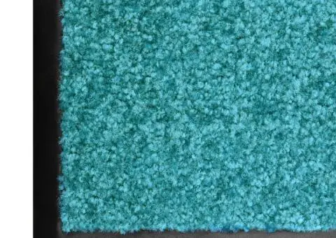 Covoraș de ușă lavabil, cyan, 40 x 60 cm - 3/5