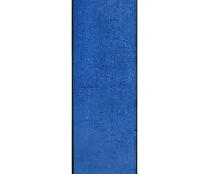 vidaXL Covoraș de ușă lavabil, albastru, 60 x 180 cm