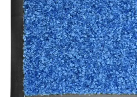 Covoraș de ușă lavabil, albastru, 60 x 180 cm - 5/5