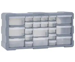 vidaXL Organizator cu 22 de sertare, 49 x 16 x 25,5 cm