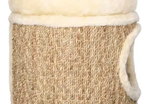 Căsuță de pisici luxoasă cu pernă, 33 cm, iarbă de mare - 3/5