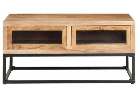 Măsuță de cafea, 90x60x40 cm, lemn masiv de acacia - 2/5