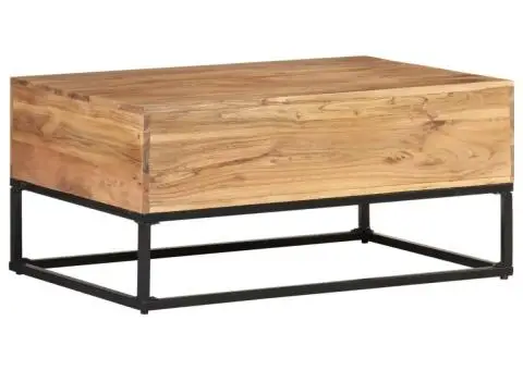 Măsuță de cafea, 90x60x40 cm, lemn masiv de acacia - 4/5