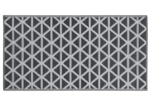 Covor de exterior, ARAKIL negru, 80x150 cm, PP - 3/5