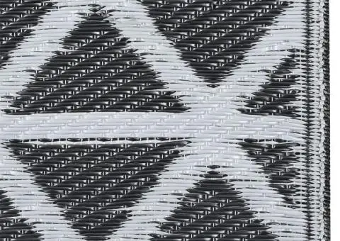 Covor de exterior, ARAKIL negru, 80x150 cm, PP - 4/5